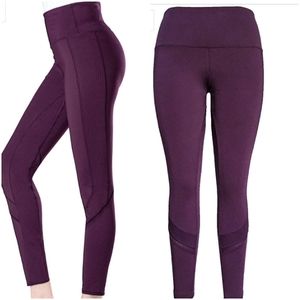 tangerine women's active rib trim leggings